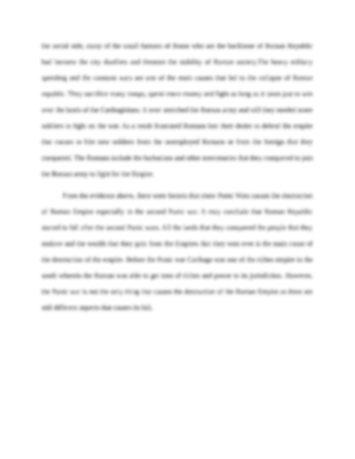 What effect did the punic wars have on rome's military development picture