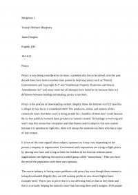 Piracy Statement