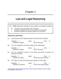 Legal test bank chapter 1