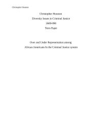 Over and Under Representation among African Americans In the Criminal Justice system