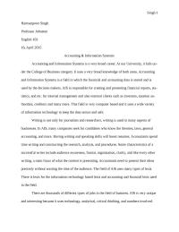 Accounting & Information Systems Essay