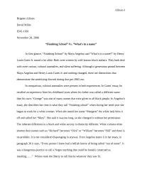 “Finishing School” Vs. “What’s in a name”