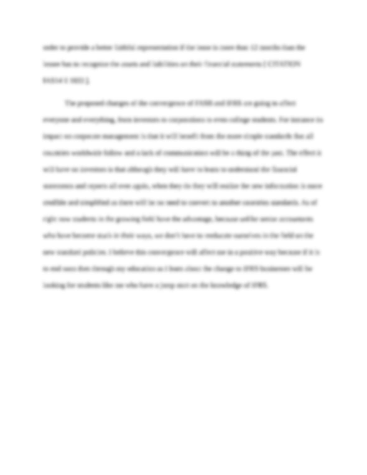 Reflection paper about financial analysis and reporting image