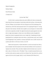 6 Feet Under Character Paper