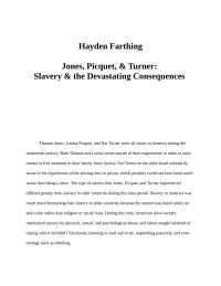 Slavery & the Devastating Consequences
