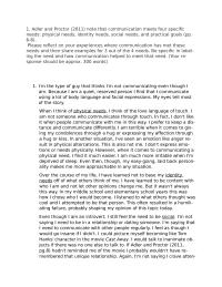 Interpersonal Communication 1