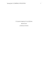 E-commerce Integration For Local Business