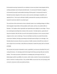 Marketing – Environmental Scanning