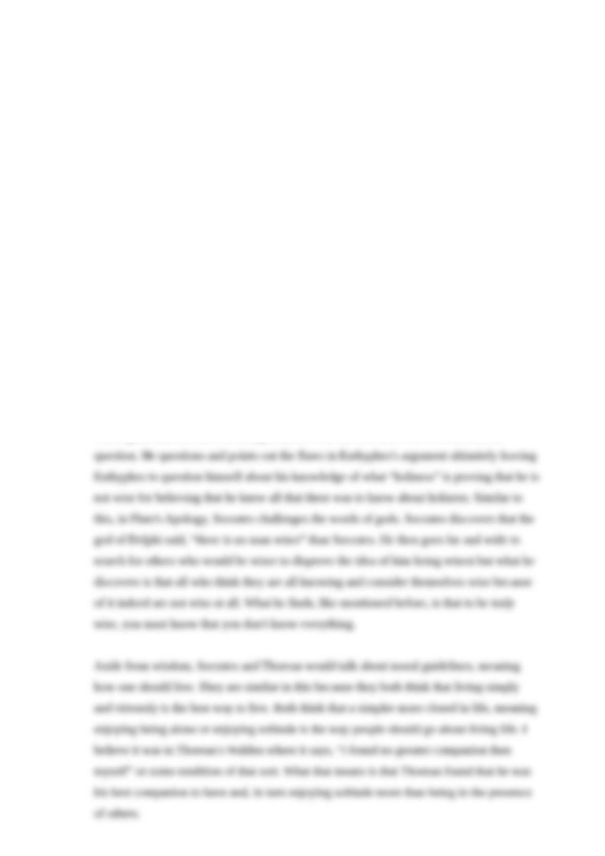 Essays on socrates