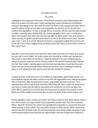 Civil Rights Interview