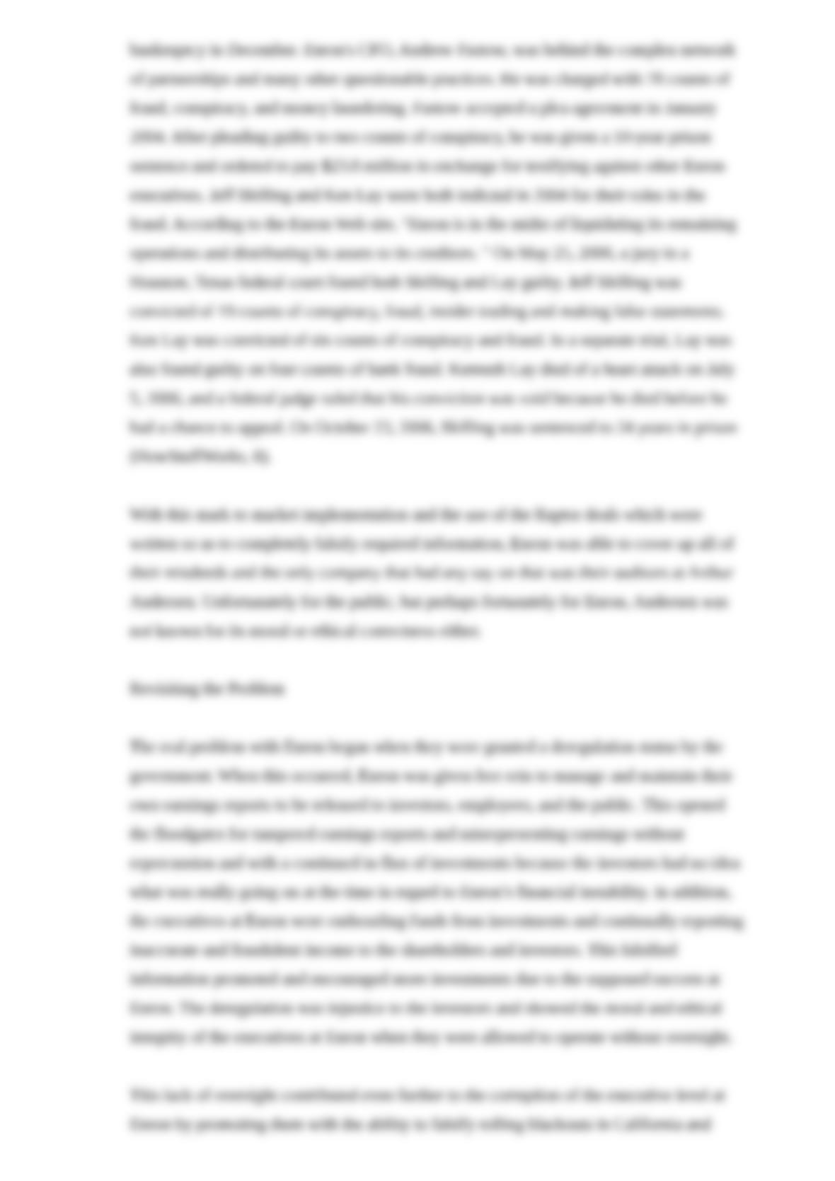 Enron scandal summary picture