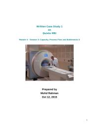Case Study On Quint Mri