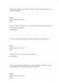 Operation Management 359 Midterm