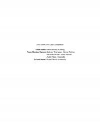 Report On Services­r­us’s Financial Statements