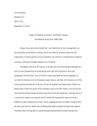 Impact of Medical, Economic, and Social Changes