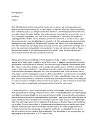 Phylosophy Midterm Paper