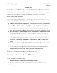 Keda Case Study ISYS869  1st Case