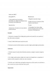 starbucks swot