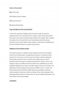Huron Company Memo