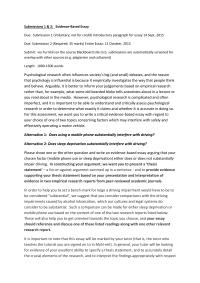 Psychology Submissions 1 amp 2