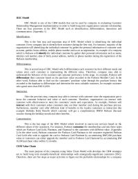 CRM IDIC Model and Value Creation