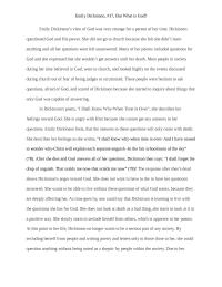 Emily Dickinson, #17, But What is God?