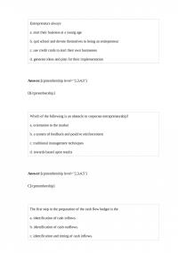 Business 281 Quiz