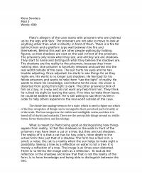 Plato's Allegory of the cave