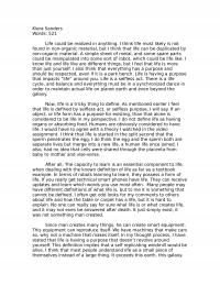 Cognitive Science and the Beginning of Life