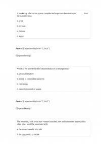 BUS 891 Quiz 3