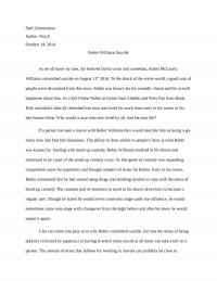 Robin Williams Suicide
