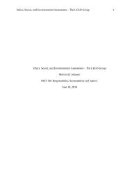 Responsibility, Sustainability, And Justice