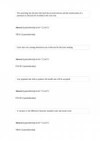 ACCT 518 Midterm 2 The matching