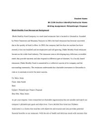 philanthropic proposal