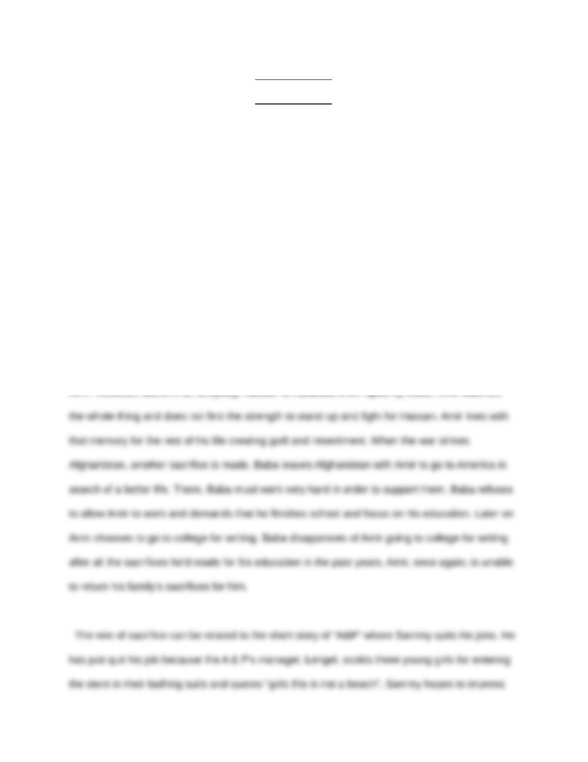 Kite runner essay topics image