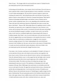 Topic: The system and patterns of social stratification developed in the pre-emancipation period are still evident in the modern Caribbean. Using relevant sociological theories and empirical studies, outline the extent to which you would agree with this statement in relation to named Caribbean country.