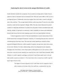Analyzing the role of sexism in the unequal distribution of wealth.
