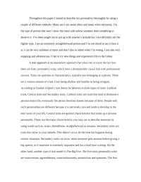 Personality Paper