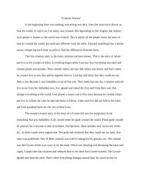 Creation Stories