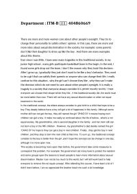 English paper Department  ITMB