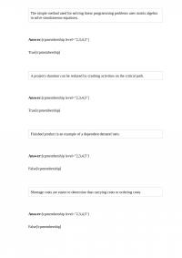 BUSOPMT 335 Quiz 1