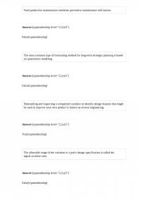 Operation Management 470 Test 1