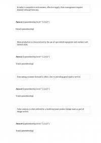 OPMT 780 Quiz 2