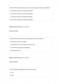 MicroEconomic 239 Test 1