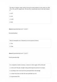 MicroEconomic 777 Quiz 3