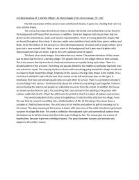 A Critical Analysis Of “   I And The Village”