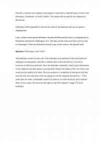 Business law Plaintiff a German
