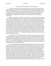 Innumeracy: Mathematical Illiteracy and Its Consequences