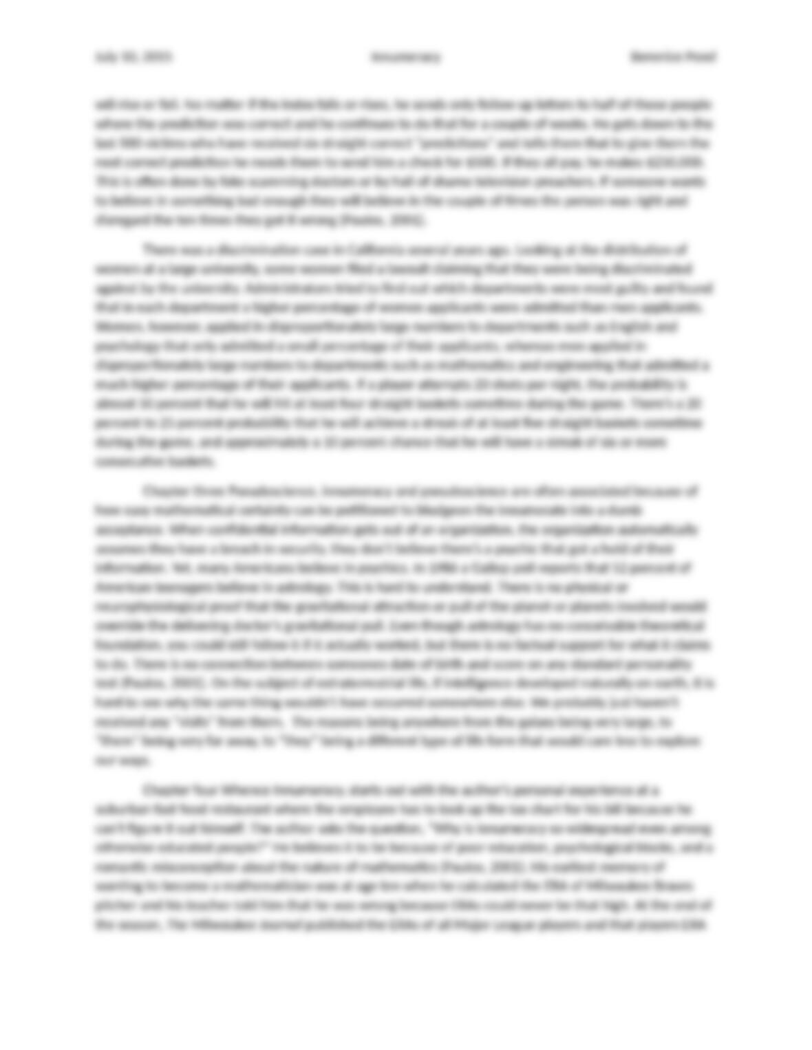 Mathematical illiteracy picture