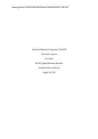 Allentown Materials Corporation: The Epd